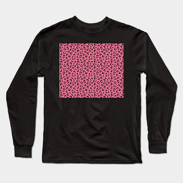 Modern Animal Skin Pattern Leopard Long Sleeve T-Shirt by Lemonflowerlove